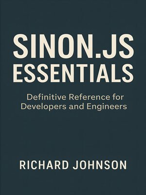 cover image of Sinon.js Essentials